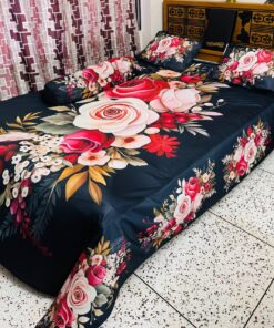 China Premium 3D Design Bed Sheet(red)