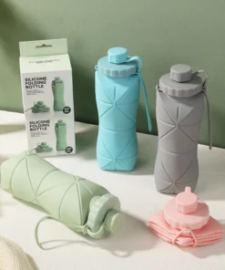 New Creative Silicone Folding Water Cup Outdoor Portable and Scalable Water Cup Sports Water Bottle Travel Water Cup Handy Cup