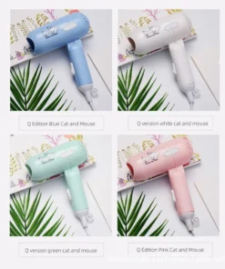 2024 Cartoon Fashion Hair Dryer for Children/Students/Dormitories/Travel Portable Foldable 2-speed Home Hair Dryer