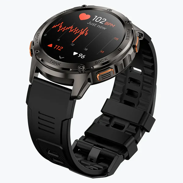 KOSPET TANK T3 1.43″ HD AMOLED With 130+ Sports Modes Military-Grade Smart Watch - Black - Image 4