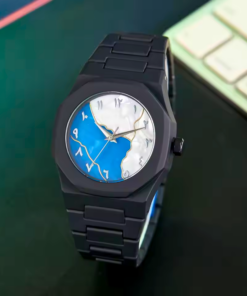 Aura watch 2025 New Arabic Aura Watch ( multi colour dial) Modern Creative Design (Chain cutter + Box free)