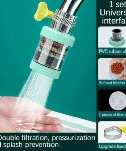 Fankiway Universal Interface Activated Carbon Faucet Water Filters Six Layer Water Filter Kitchen Gadgets