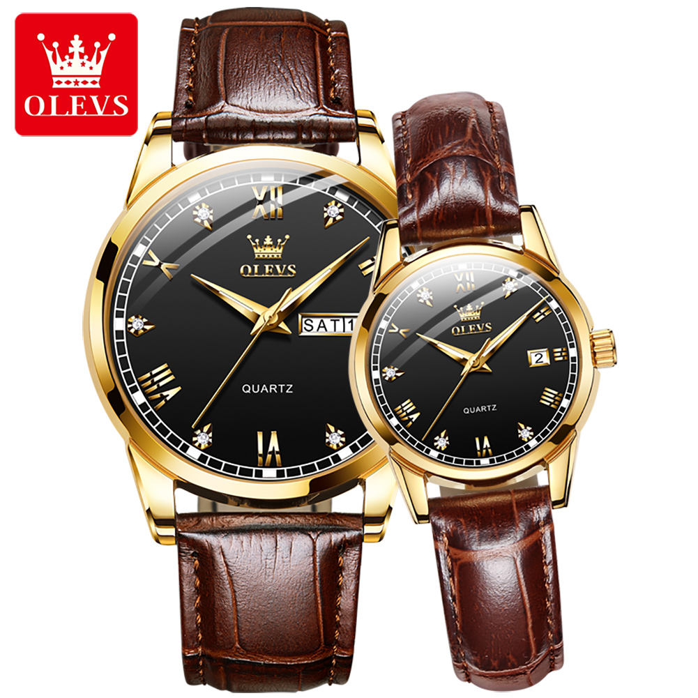 OLEVS 6896 Luxury Simple and Modern Watch (Black) - Image 4