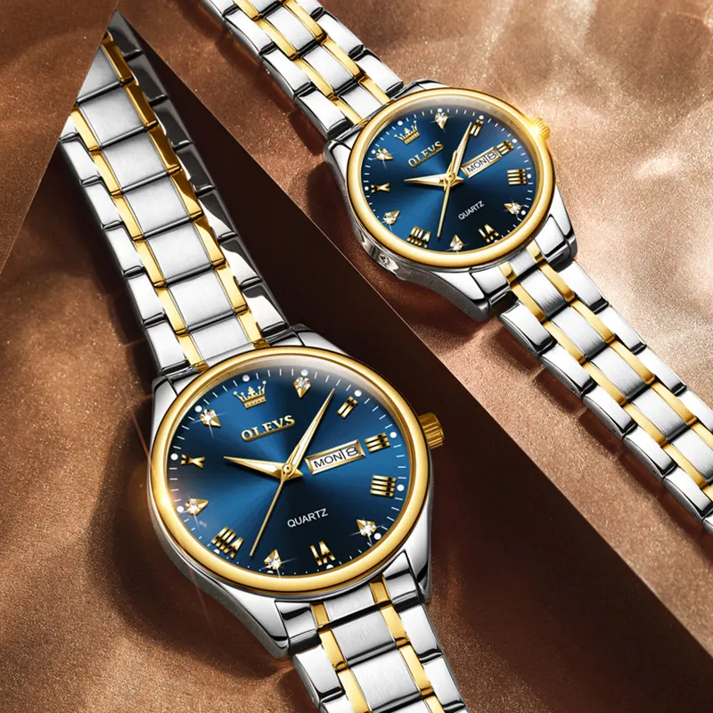 Olevs 5563 CHAIN WATCH –( Blue Dial) For Men - Image 5