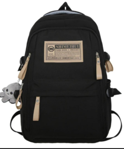 Aesthetic Large Capacity Backpack (Black)