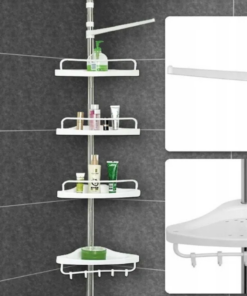 Adjustable Bathroom Corner Shelf Rack