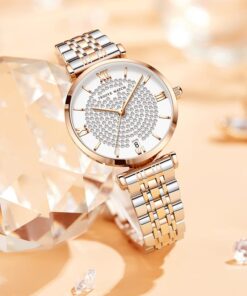 Trsoye Women's Two-Tone Chain Watch