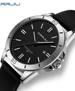 Crrju New 5025 Men's & Ladies' Waterproof Watch (black)